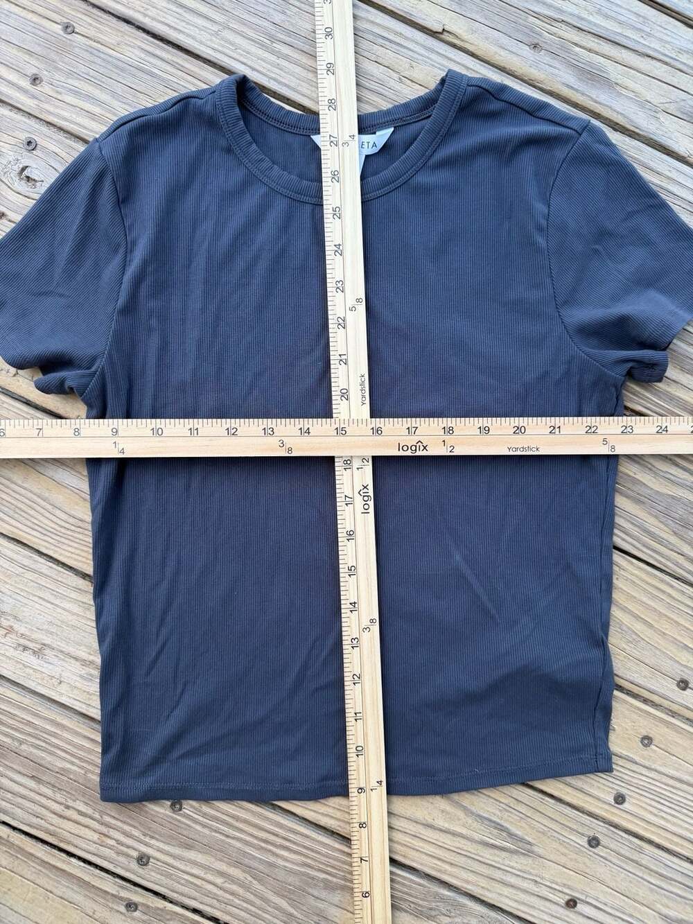 Athleta Renew Rib Short Sleeve Tee Size M - Picture 4 of 4